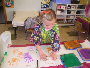 handprints poster for Harmony Day