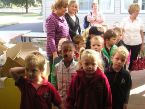 The Primary school has got lots of buildings - we went into the Multi-Purpose Room.