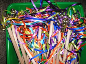 heap of ribbon sticks
